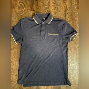 J. Crew pique blue/purple Polo (size S)